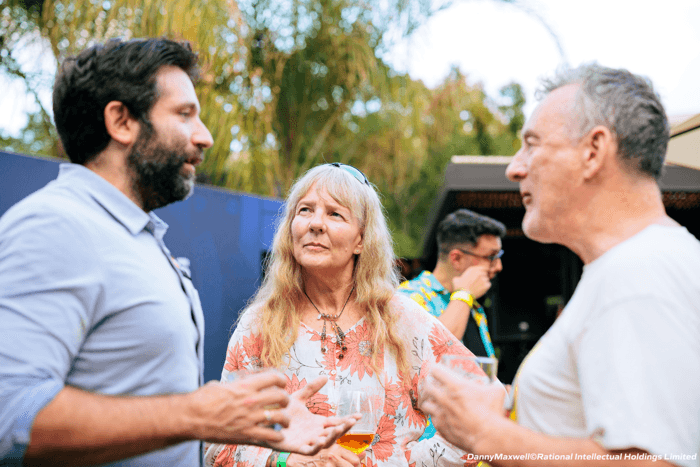 Lisa Gordon with Ambassadors Joe Stapleton and Barny Boatman